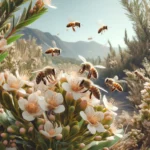 Bienen auf Manukablüten